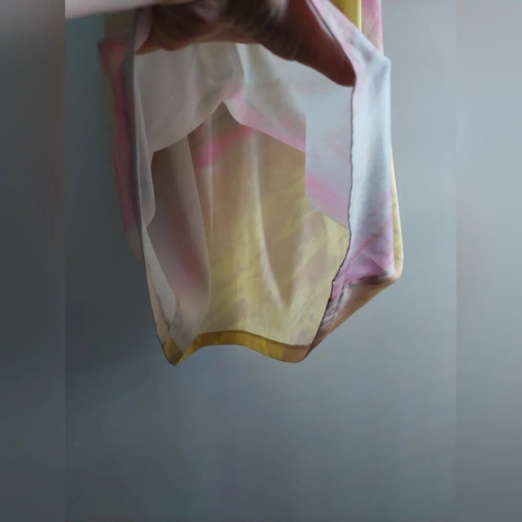 Zara Medium Multicolored Watercolor tie-dye Midi skirt Wearable Art Artsy - Picture 8 of 10